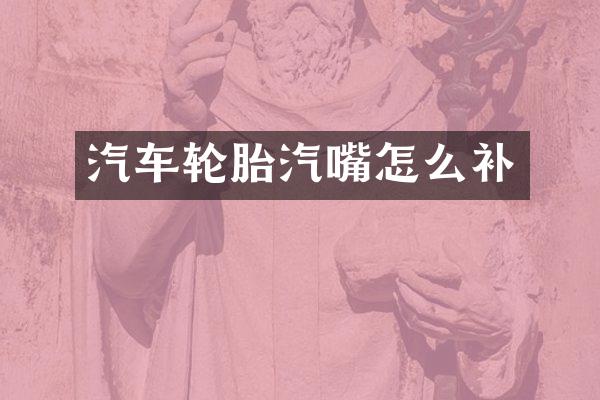 汽车轮胎汽嘴怎么补