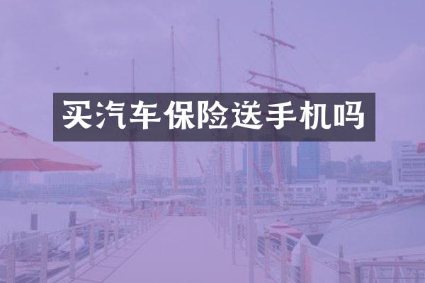 买汽车保险送手机吗