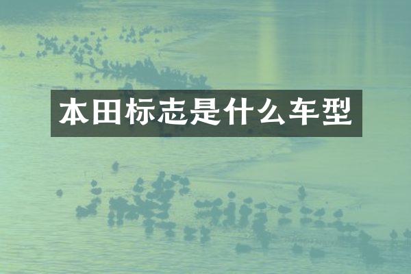 本田标志是什么车型
