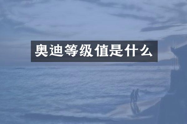 奥迪等级值是什么