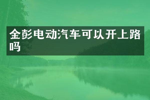 金彭电动汽车可以开上路吗
