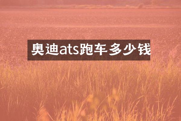 奥迪ats跑车多少钱