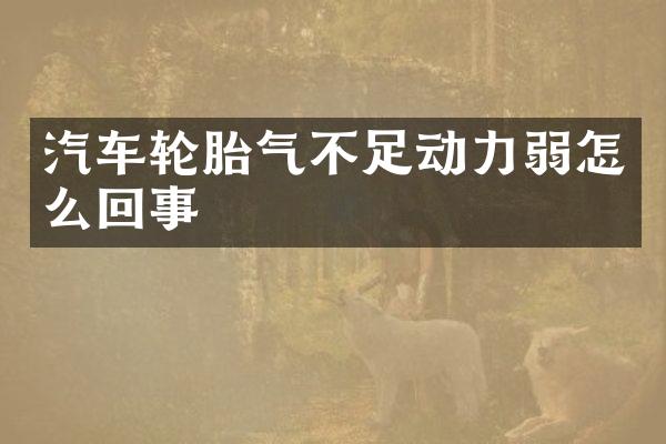 汽车轮胎气不足动力弱怎么回事