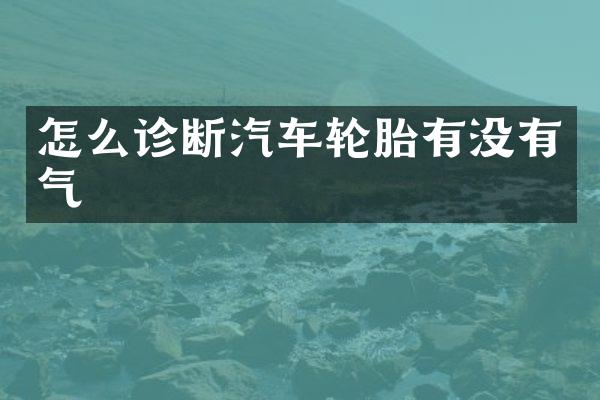 怎么诊断汽车轮胎有没有气