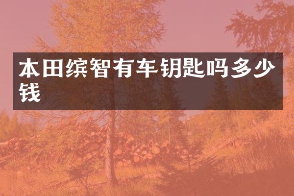 本田缤智有车钥匙吗多少钱