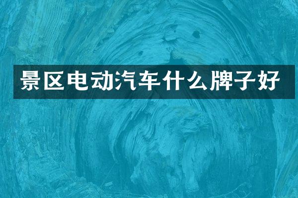 景区电动汽车什么牌子好