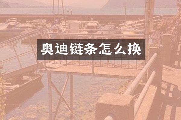 奥迪链条怎么换
