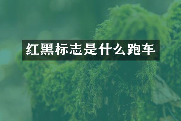 红黑标志是什么跑车