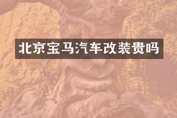 北京宝马汽车改装贵吗