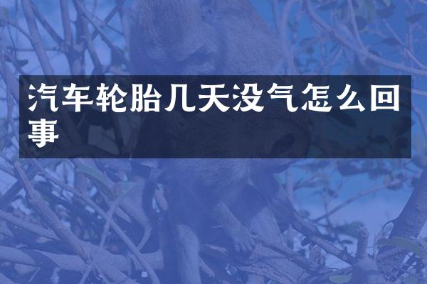 汽车轮胎几天没气怎么回事