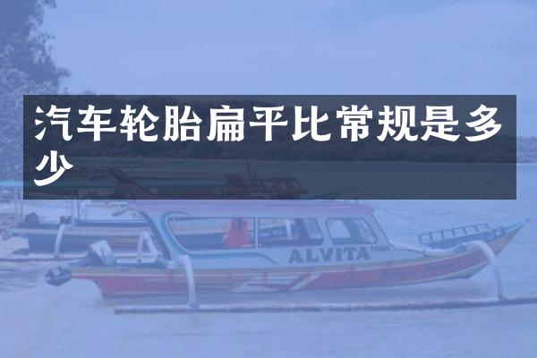 汽车轮胎扁平比常规是多少