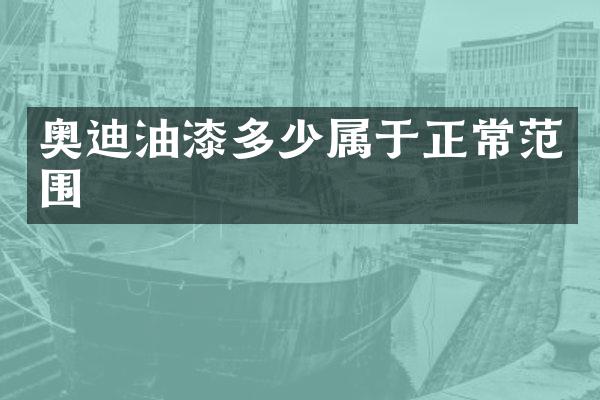 奥迪油漆多少属于正常范围