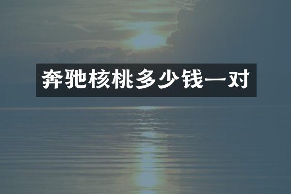 奔驰核桃多少钱一对
