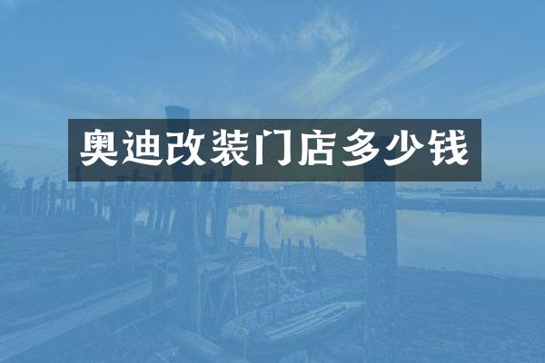 奥迪改装门店多少钱