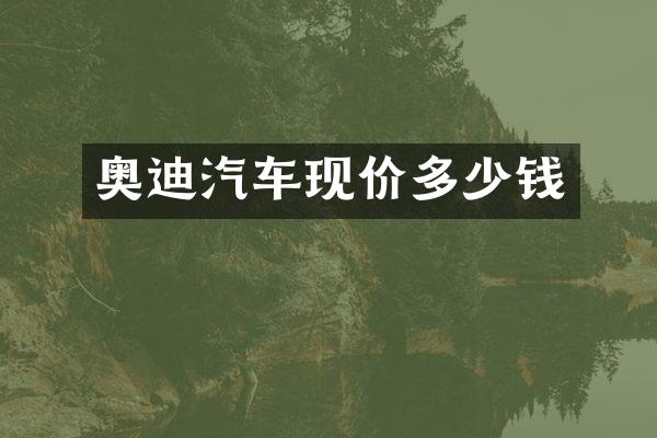 奥迪汽车现价多少钱