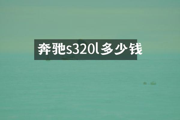 奔驰s320l多少钱