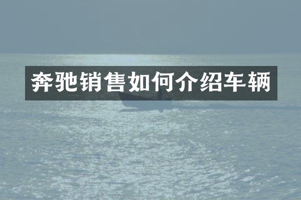 奔驰销售如何介绍车辆
