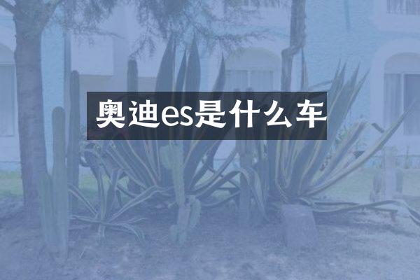 奥迪es是什么车