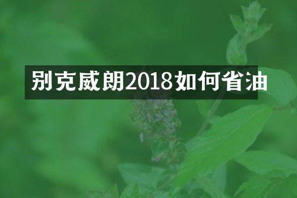 别克威朗2018如何省油