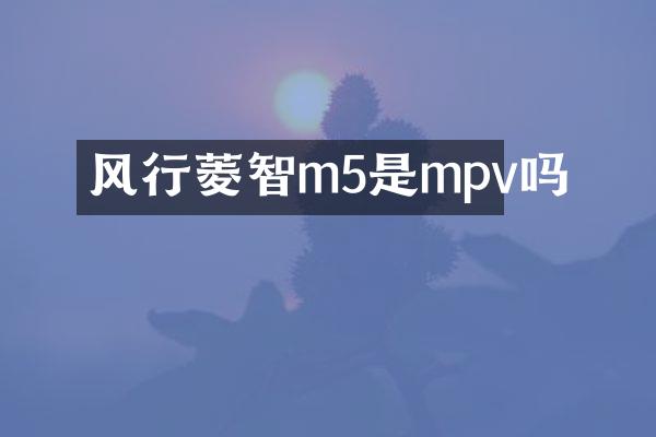 风行菱智m5是mpv吗