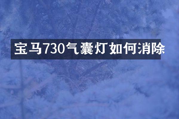 宝马730气囊灯如何消除