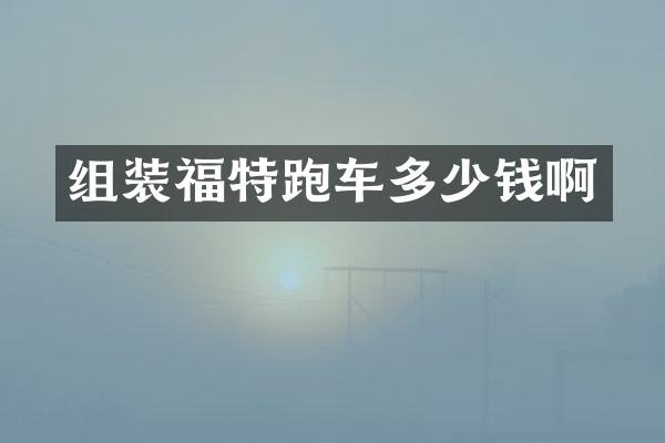 组装福特跑车多少钱啊