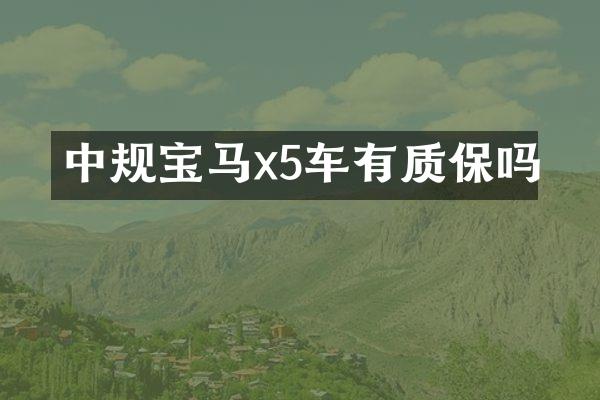 中规宝马x5车有质保吗