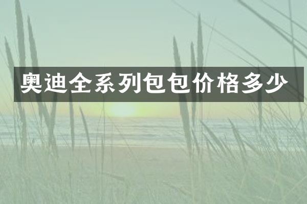 奥迪全系列包包价格多少