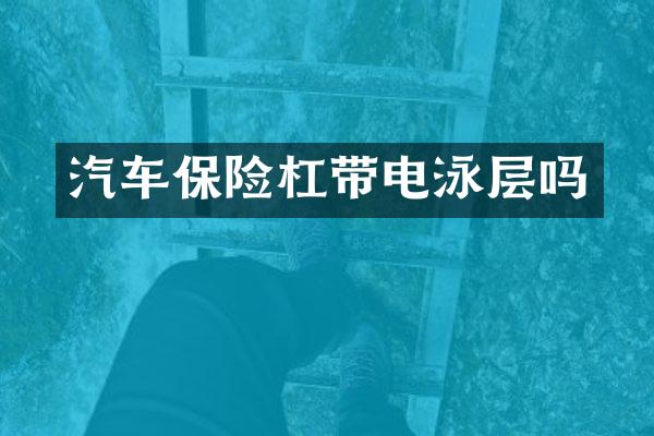 汽车保险杠带电泳层吗