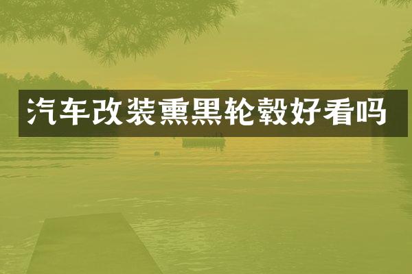 汽车改装熏黑轮毂好看吗