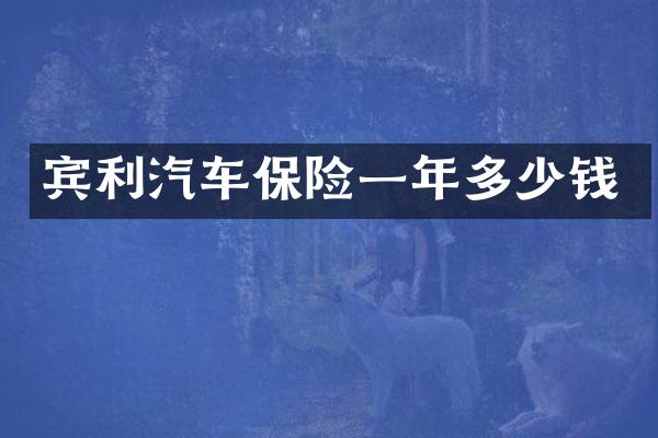 宾利汽车保险一年多少钱