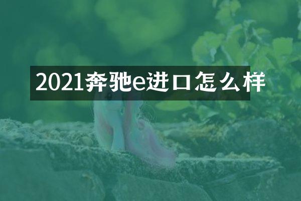2021奔驰e进口怎么样