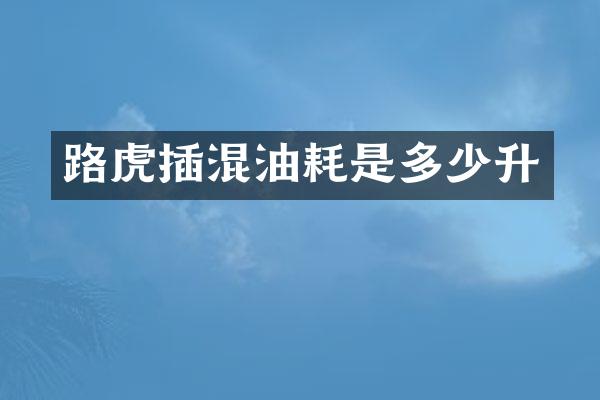 路虎插混油耗是多少升