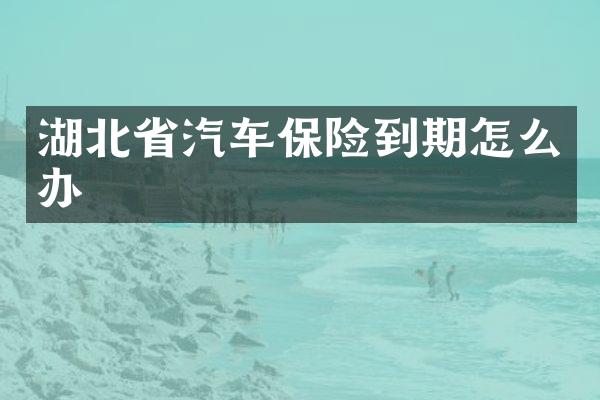 湖北省汽车保险到期怎么办