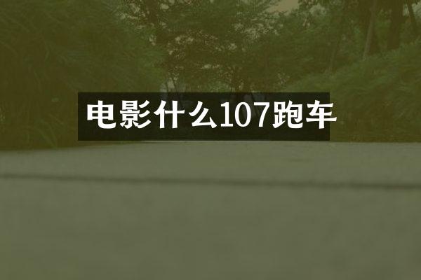 电影什么107跑车