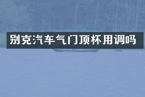 别克汽车气门顶杯用调吗