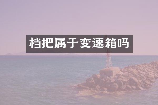 档把属于变速箱吗