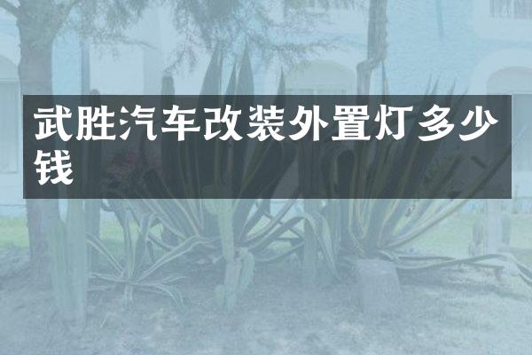 武胜汽车改装外置灯多少钱