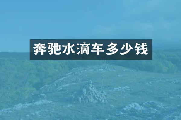奔驰水滴车多少钱
