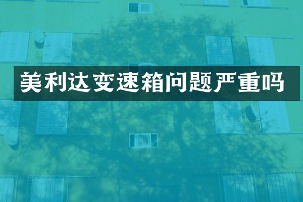 美利达变速箱问题严重吗