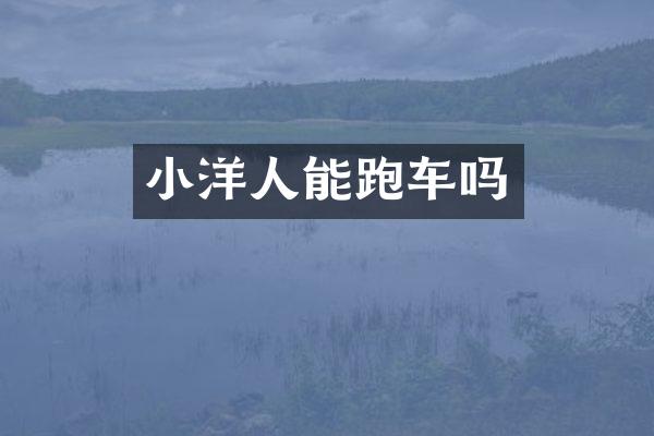 小洋人能跑车吗