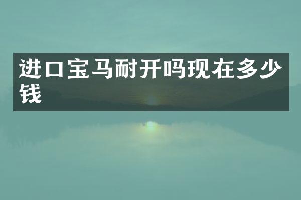 进口宝马耐开吗现在多少钱