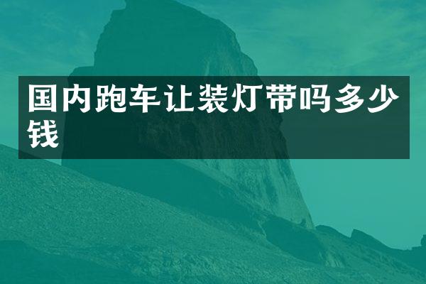 国内跑车让装灯带吗多少钱