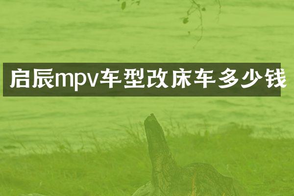 启辰mpv车型改床车多少钱