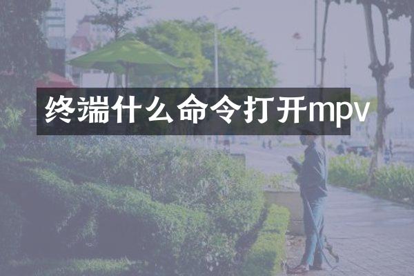 终端什么命令打开mpv