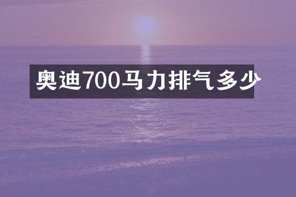 奥迪700马力排气多少