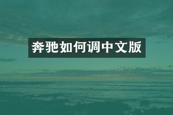 奔驰如何调中文版