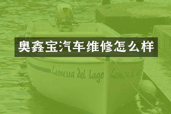 奥鑫宝汽车维修怎么样