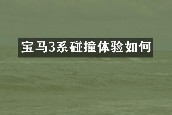 宝马3系碰撞体验如何