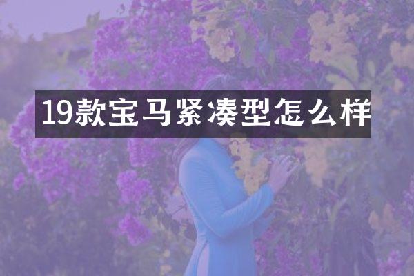 19款宝马紧凑型怎么样
